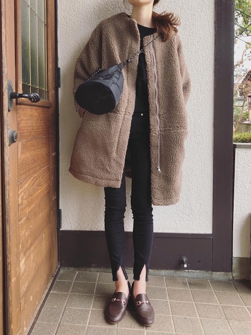 Sato*����̃m�[�J���[�R�[�g�u�m�[�J���[�{�A�R�[�g�iAuntie Rosa Holiday�b�A���e�B���[�U�z���f�[�j�v���g�����R�[�f�B�l�[�g