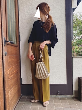 「アントマリーズ」｜「アイテム（バレエシューズ）」を使った、Sato*さん（レディース・164cm）の秋コーディネート