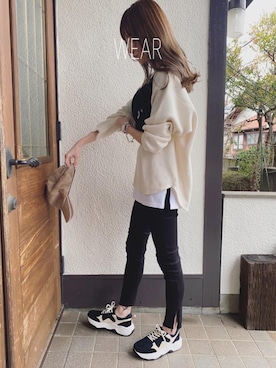 「アイテム（帽子）」を使った、Sato*さん（レディース・164cm・30代）の春コーディネート