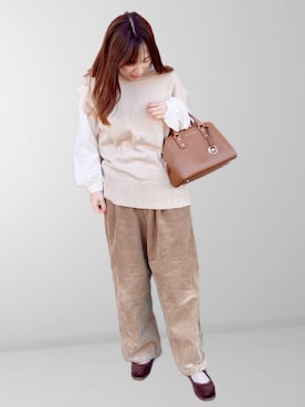 𝚖𝚊𝚛𝚛𝚘𝚗さん（レディース・160cm）の冬コーディネート