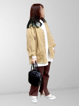 𝚖𝚊𝚛𝚛𝚘𝚗さん（レディース・160cm）の春コーディネート