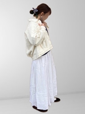 𝚖𝚊𝚛𝚛𝚘𝚗さん（レディース・160cm）の春コーディネート