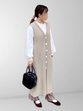 𝚖𝚊𝚛𝚛𝚘𝚗さん（レディース・160cm）の春コーディネート