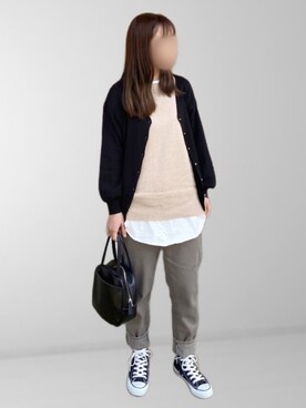 𝚖𝚊𝚛𝚛𝚘𝚗さん（レディース・160cm）の春コーディネート