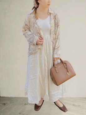 𝚖𝚊𝚛𝚛𝚘𝚗さん（レディース・160cm）の春コーディネート