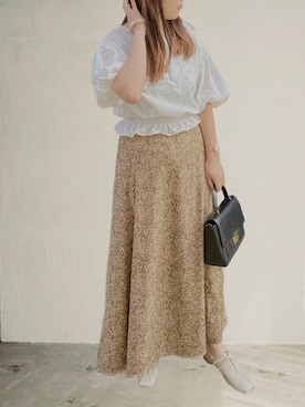 𝚖𝚊𝚛𝚛𝚘𝚗さん（レディース・160cm）の春コーディネート