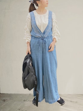 𝚖𝚊𝚛𝚛𝚘𝚗さん（レディース・160cm）の春コーディネート