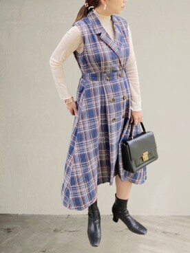 𝚖𝚊𝚛𝚛𝚘𝚗さん(レディース・160cm)の春コーディネート