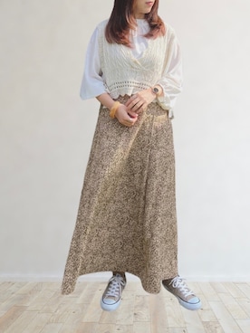 𝚖𝚊𝚛𝚛𝚘𝚗さんのコーディネート