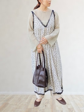 𝚖𝚊𝚛𝚛𝚘𝚗さんのコーディネート