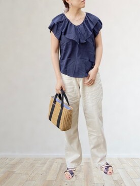 𝚖𝚊𝚛𝚛𝚘𝚗さんのコーディネート