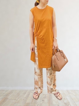 𝚖𝚊𝚛𝚛𝚘𝚗さんのコーディネート