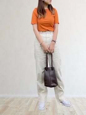 𝚖𝚊𝚛𝚛𝚘𝚗さんのコーディネート