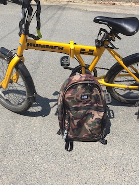 「HUMMERのアイテム（雑貨/ホビー、イエロー系）」を使った、hit☺︎miさん（レディース）の夏コーディネート