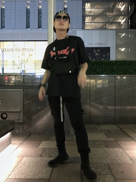 「1017 ALYX 9SM（アリクス）のアイテム（スニーカー）」を使った、naoyaさん（メンズ・173cm）の夏コーディネート