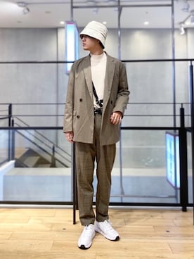 「秋のカフェオレコーデ」｜「アイテム（その他アウター）」を使った、kengoさん（メンズ・180cm）の秋コーディネート