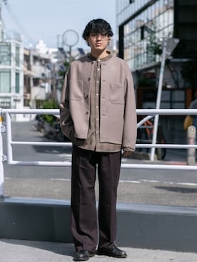 「チェック柄に恋してる」｜「アイテム（その他アウター）」を使った、kengoさん（メンズ・180cm）の秋コーディネート