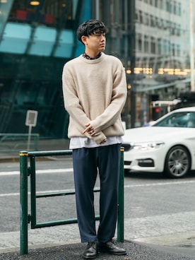 「SENSE OF PLACE by URBAN RESEARCH（センスオブプレイスバイアーバンリサーチ）のアイテム（財布/小物）」を使った、kengoさん（メンズ・180cm）の秋コーディネート