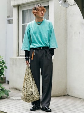 「エコバッグ」｜kengoさん（メンズ・180cm）の春コーディネート