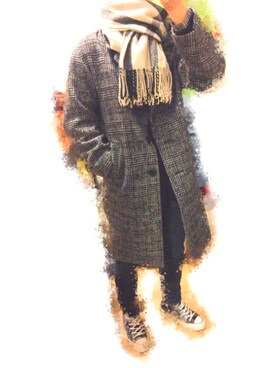「earth music&ecology（アースミュージックアンドエコロジー）のアイテム（ダッフルコート）」を使った、-Sugalt-さん（レディース・162cm）の冬コーディネート