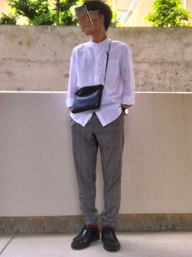 ソックス 靴下を使った レザーサコッシュ のメンズ人気ファッションコーディネート Wear