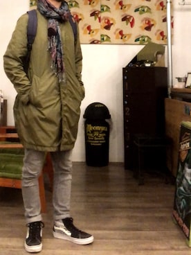 「BEAMS（ビームス）のアイテム（ナイロンジャケット）」を使った、acirbaさん（メンズ・173cm）の秋コーディネート