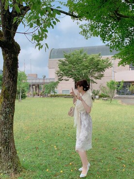 「アイテム（ドレス、ピンク系）」を使った、うちゅーじんさん（レディース・161cm）の夏コーディネート