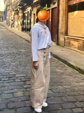 mysty woman(ミスティウーマン)の「セーラーカラーストライプ mysty woman(ミスティウーマン)の「セーラーカラーストライプ