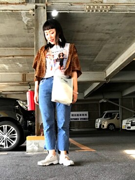 「AS KNOW AS PINKY（アズノゥアズピンキー）のアイテム（アクセサリー）」を使った、na-naさん（レディース・162cm）の夏コーディネート