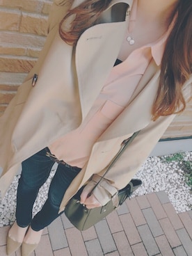 Uさん（レディース・153cm）の春コーディネート