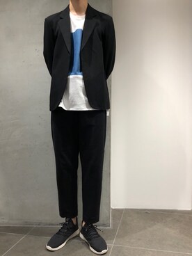 「MINOTAUR（ミノトール）のアイテム（パンツ）」を使った、みうらさん（メンズ・177cm）の夏コーディネート