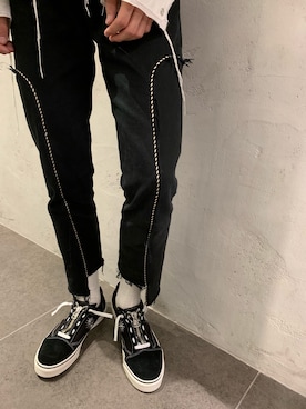「OLD PARK（オールドパーク）のアイテム」を使った、みうらさん（メンズ・177cm）の秋コーディネート