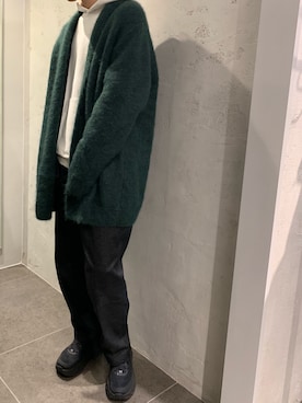 「池袋」｜「アイテム（その他アウター）」を使った、みうらさん（メンズ・177cm）の秋コーディネート