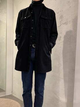 「surt（サート）のアイテム（トップス）」を使った、みうらさん（メンズ・177cm）の春コーディネート