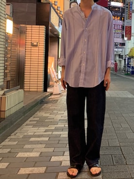 「FULLCOUNT（フルカウント）のアイテム」を使った、みうらさん（メンズ・177cm）の夏コーディネート