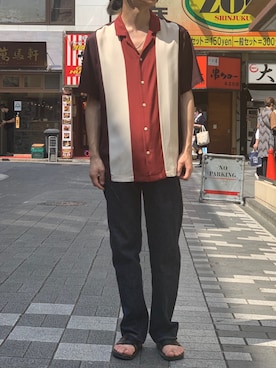 「FULLCOUNT（フルカウント）のアイテム」を使った、みうらさん（メンズ・177cm）の夏コーディネート
