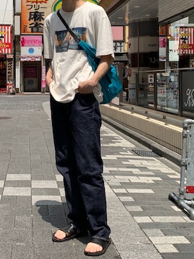 「FULLCOUNT（フルカウント）のアイテム」を使った、みうらさん（メンズ・177cm）の夏コーディネート