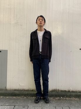 「FULLCOUNT（フルカウント）のアイテム」を使った、みうらさん（メンズ・177cm）の秋コーディネート