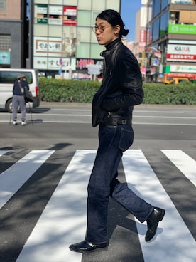 「FULLCOUNT（フルカウント）のアイテム」を使った、みうらさん（メンズ・177cm）の秋コーディネート