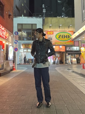 「FULLCOUNT（フルカウント）のアイテム」を使った、みうらさん（メンズ・177cm）の秋コーディネート