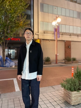 「FULLCOUNT（フルカウント）のアイテム」を使った、みうらさん（メンズ・177cm）の秋コーディネート