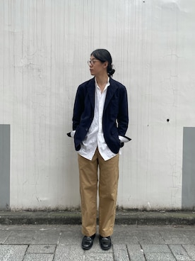 「FULLCOUNT（フルカウント）のアイテム」を使った、みうらさん（メンズ・177cm）の秋コーディネート