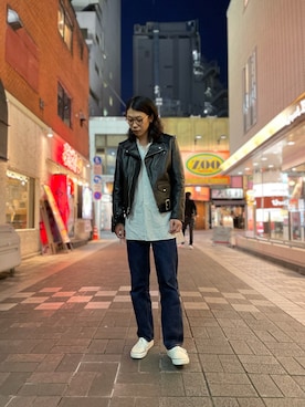 「FULLCOUNT（フルカウント）のアイテム」を使った、みうらさん（メンズ・177cm）の冬コーディネート