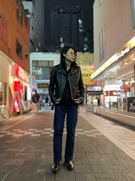 「FULLCOUNT（フルカウント）のアイテム」を使った、みうらさん（メンズ・177cm）の冬コーディネート