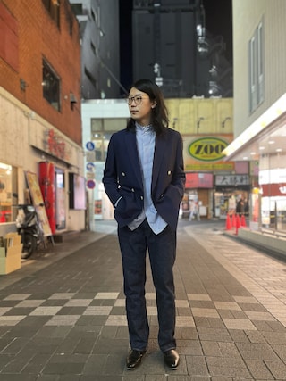 HAVERSACK 花柄 ネイビー ダブルブレストジャケット 20210109210510591_320.jpg