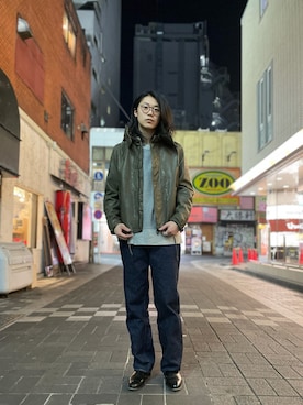 「FULLCOUNT（フルカウント）のアイテム」を使った、みうらさん（メンズ・177cm）の冬コーディネート