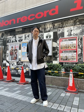 「FULLCOUNT（フルカウント）のアイテム」を使った、みうらさん（メンズ・177cm）の冬コーディネート