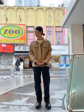 「FULLCOUNT（フルカウント）のアイテム」を使った、みうらさん（メンズ・177cm）の冬コーディネート