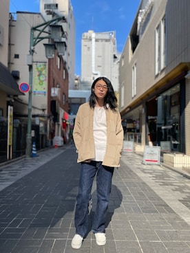 「FULLCOUNT（フルカウント）のアイテム」を使った、みうらさん（メンズ・177cm）の冬コーディネート
