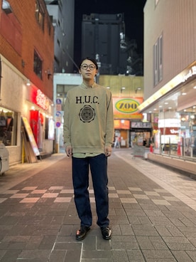 「FULLCOUNT（フルカウント）のアイテム」を使った、みうらさん（メンズ・177cm）の冬コーディネート